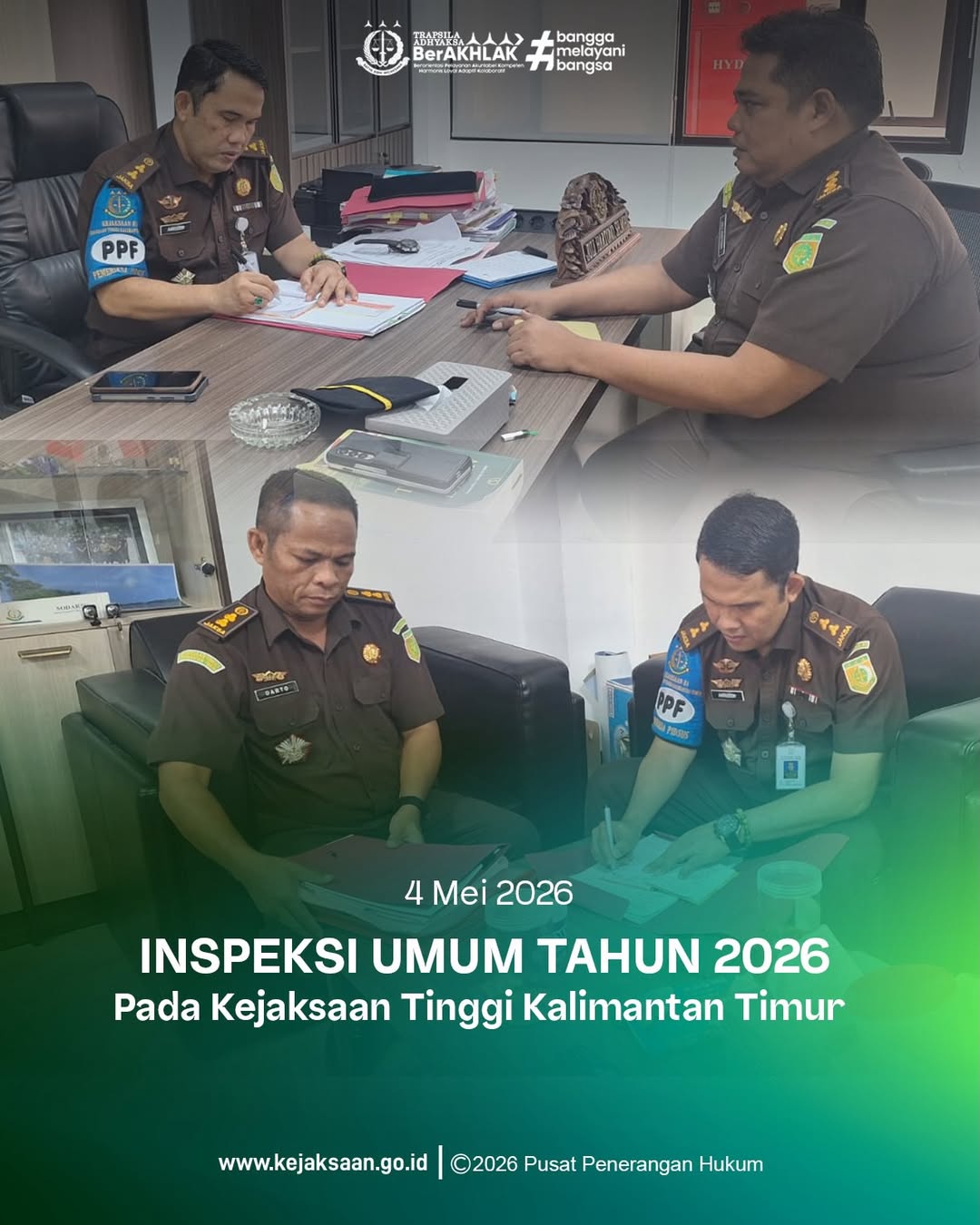 Inspeksi Umum Tahun 2026 di Bidang Tindak Pidana Khusus pada Kejaksaan Tinggi Kalimantan Timur