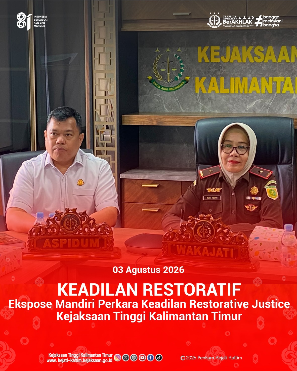 Keadilan Restoratif Ekspose Mandiri Perkara Keadilan Restorative Justice Kejati Kaltim